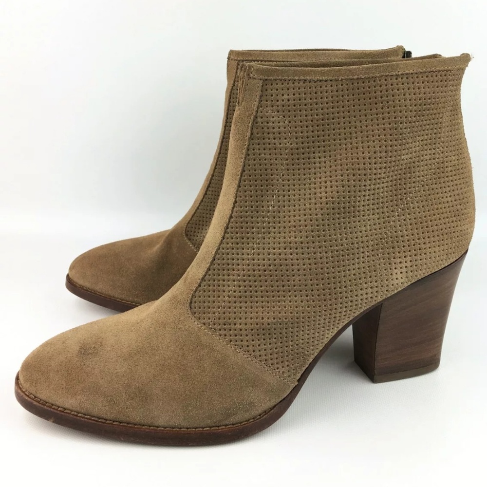 Aquatalia Faris Perforated Ankle Booties
